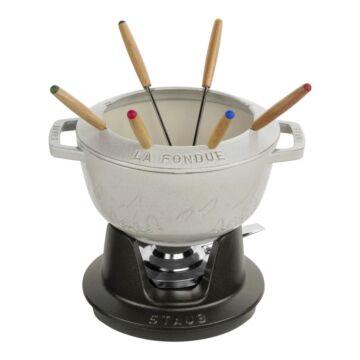 STAUB Fondue set 20cm, Weisser Trüffel 40505-354