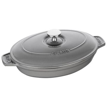 STAUB Ofenform m. Deckel - oval, 23cm