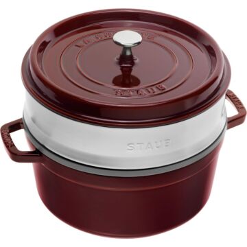 STAUB La Cocotte + Dämpfeinsatz, Grenadine - 26cm