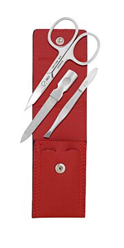 DREITURM Etui Red Tex 3tlg 948910