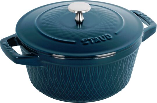 Staub Cocotte Twister 24cm , Blau 