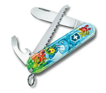 VICTORINOX My First Taschenmesser für Kinder Tier Edition, 14cm